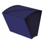 Smead Heavy-Duty Indexed Expanding Open Top Color Files, 21 Sections, 1/21-Cut Tab, Letter Size, Navy Blue SMD70720