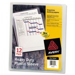 Avery Heavy-Duty Plastic Sleeves, Letter Size, Clear, 12/Pack AVE72611
