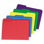 Heavyweight File Folders, 1/3 Cut One-Ply Top Tab, Letter, Assorted, 50/Pack UNV16466