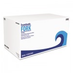 FLPSFKW Heavyweight Polystyrene Cutlery, Fork, White, 1000/Carton BWKFORKHW