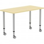 Lorell Height-adjustable 48" Rectangular Table 69582