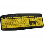 CST High Visibility Large Print Soft Touch Wired Keyboard CST104LPY