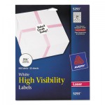 Avery High Visibility Round Laser Labels, 1 2/3" dia, White, 600/Pack AVE5293