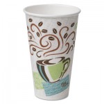 Dixie Hot Cups, Paper, 16oz, Coffee Dreams Design, 50/Pack DXE5356CD