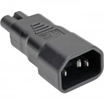 Tripp Lite IEC C14 to IEC C7 Power Cord Adapter - 10A, 250V, Black P016-000