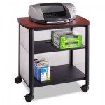 Safco Impromptu Machine Stand, One-Shelf, 26.25w x 21d x 26.5h, Black/Cherry SAF1857BL