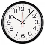 UNV11381 Indoor/Outdoor Clock, 13 1/2", Black UNV11381