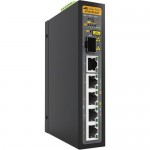 Allied Telesis Industrial Un-Managed Layer 2 Switch, PoE+ Support AT-IS130-6GP-80