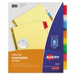 Avery Insertable Big Tab Dividers, 8-Tab, Letter AVE11111