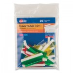 Avery Insertable Index Tabs with Printable Inserts, 1/5-Cut Tabs, Assorted Colors, 2" Wide, 25/Pack AVE16239