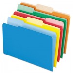 Pendaflex 4350 1/3 ASST Interior File Folders, 1/3-Cut Tabs, Legal Size, Assorted, 100/Box PFX435013ASST