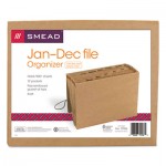 Smead Jan-Dec Indexed Expanding Files, 12 Pockets, Letter, Kraft SMD70186