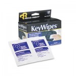 Read Right KeyWipes Keyboard & Hand Cleaner Wet Wipes, 5 x 6 7/8, 18/Box REARR1233