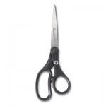 Westcott KleenEarth Basic Plastic Handle Scissors, 8" Long, 3.25" Cut Length, Black Straight Handle ACM15583