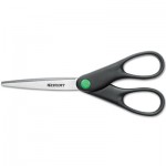 Westcott KleenEarth Recycled Stainless Steel Scissors, 7" Long, Black ACM44218