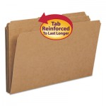Smead Kraft File Folders, 1/3 Cut, Reinforced Top Tab, Legal, Kraft, 100/Box SMD15734