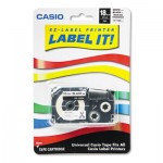 Label Printer Iron-On Transfer Tape, 18mm, Black on White CSOXR118BKS