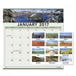 Landscape Monthly Wall Calendar, 12 x 12, 2017 AAG88200