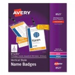 Avery Lanyard-Style Badge Holder w/Laser/Inkjet Inserts, Top Load, 4.25 x 6, WE, 75/PK AVE8521