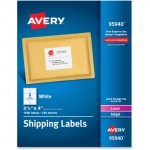 Avery Laser Inkjet Printer White Shipping Labels 95940