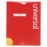 UNV80011 Laser Printer File Folder Labels, 3-7/16" x 2/3", White, 750/Box UNV80011