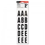 Letters, Numbers & Symbols, Adhesive, 2", Black COS098131
