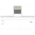 Aluratek Lightning + 3.5 mm Adapter For iPhone/iPad ADLA01F