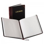 Boorum & Pease Log Book, Record Rule, Black/Red Cover, 150 Pages, 10 3/8 x 8 1/8 BORG21150R
