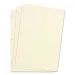 Wilson Jones W901-30 Looseleaf Minute Book Ledger Sheets, Ivory Linen, 14 x 8-1/2, 100 Sheet/Box WLJ90130