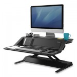 Fellowes Lotus DX Sit-Stand Workstation, 32.75" x 24.25" x 5.5" to 22.5", Black FEL8080301