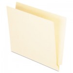 Pendaflex H110EE Manila End Tab Folders, 9.5" Front, 1-Ply Straight Tabs, Letter Size, 100/Box PFXH110