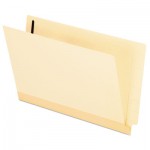 Pendaflex Manila Laminated End Tab Folders with One Fastener, Straight Tab, Legal Size, 11 pt. Manila, 50/Box PFX13210