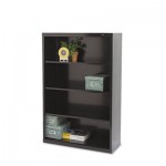 Tennsco Metal Bookcase, Four-Shelf, 34-1/2w x 13-1/2d x 52-1/2h, Black TNNB53BK