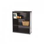 Tennsco Metal Bookcase, Three-Shelf, 34-1/2w x 13-1/2d x 40h, Black TNNB42BK