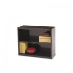 Tennsco Metal Bookcase, Two-Shelf, 34-1/2w x 13-1/2d x 28h, Black TNNB30BK