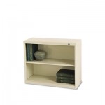 Tennsco Metal Bookcase, Two-Shelf, 34-1/2w x 13-1/2d x 28h, Putty TNNB30PY