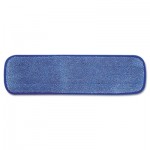 Microfiber Wet Room Pad, Split Nylon/Polyester Blend, 18", Blue, 12/Carton RCPQ41000BLU