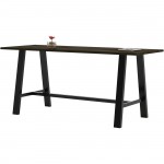 KFI Midtown Solid Wood Top Cafe Table 3696MTLFTE41