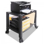 Kantek Mobile Printer Stand, Two-Shelf, 20w x 13.25d x 14.13h, Black KTKPS610