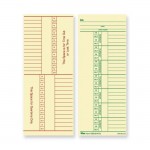 TOPS Named Days/Overtime Time Card 12603