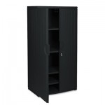 Iceberg OfficeWorks Resin Storage Cabinet, 36w x 22d x 72h, Black ICE92571