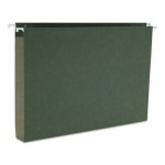 Smead One Inch Capacity Box Bottom Hanging File Folders, Legal, Green, 25/Box SMD64339