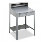 Open Steel Shop Desk, 34-1/2w x 29d x 53-3/4h, Medium Gray TNNSR57MG