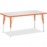 Jonti-Craft Orange Edge Rectangle Table 6408114