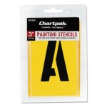 Chartpak Painting Stencil Set, A-Z Set/0-9, Manila, 35/Set CHA01560