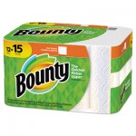 Bounty 95032 Perforated Towel Rolls, 2-Ply, White, 11 x 10 1/5, 50 Sheets/Roll, 12 Roll/Pack PGC74697
