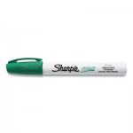Sharpie Permanent Paint Marker, Medium Bullet Tip, Green, 12/Pack SAN2107620