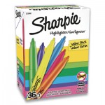 Sharpie 2134497 Pocket Style Highlighters, Chisel Tip, Assorted Colors, 36/Pack SAN2133497
