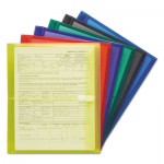 Smead Poly Side-Load Envelopes, 1 1/4" Exp, Letter, Six Colors, 6/Pack SMD89669