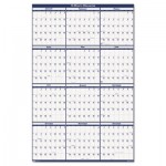 House of Doolittle Poster Style Reversible/Erasable Yearly Wall Calendar, 24 x 37, 2016 HOD396